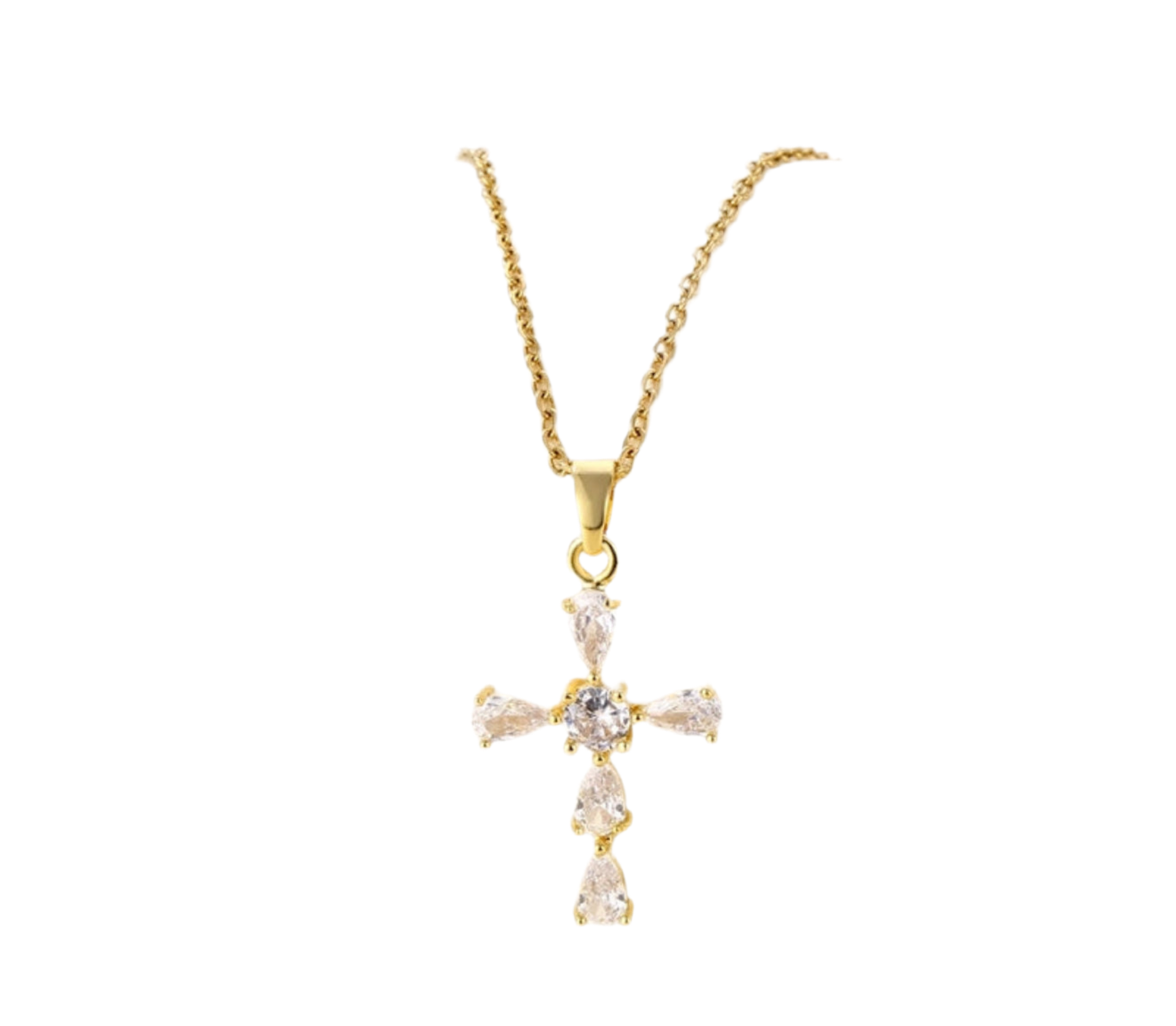 Croix de foie étincelante