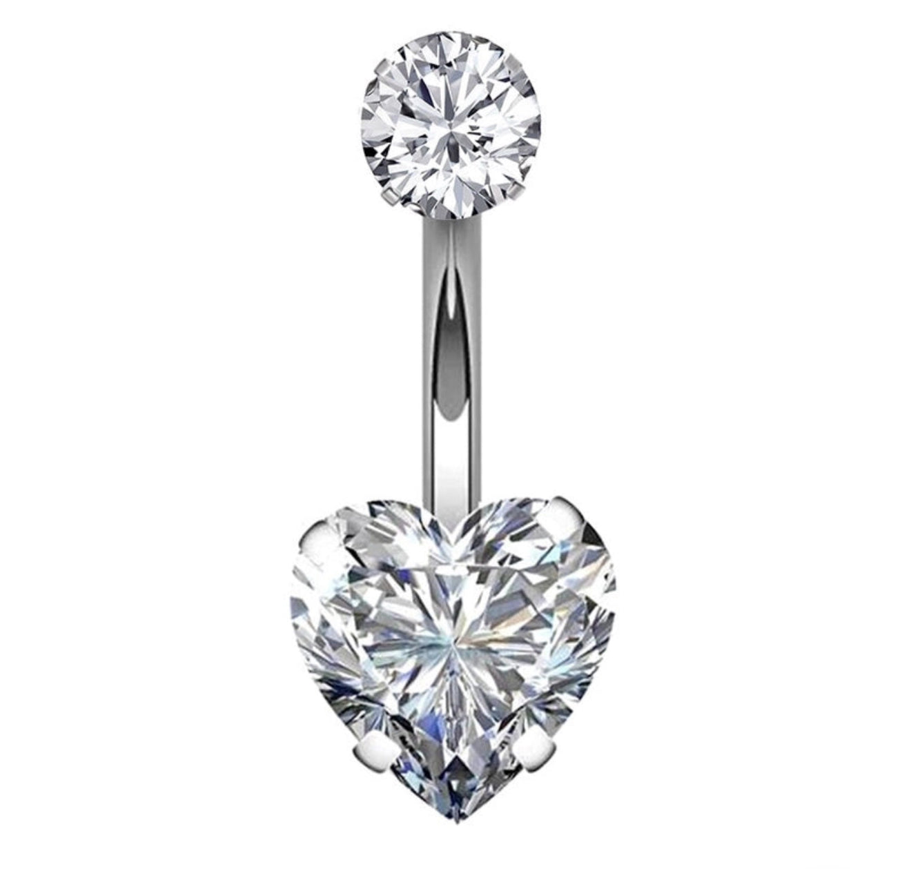 Piercing nombril cœur